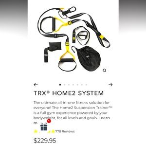 TRX Home 2 System. Lightly used. Great for in-home and on-the-go exercise.
